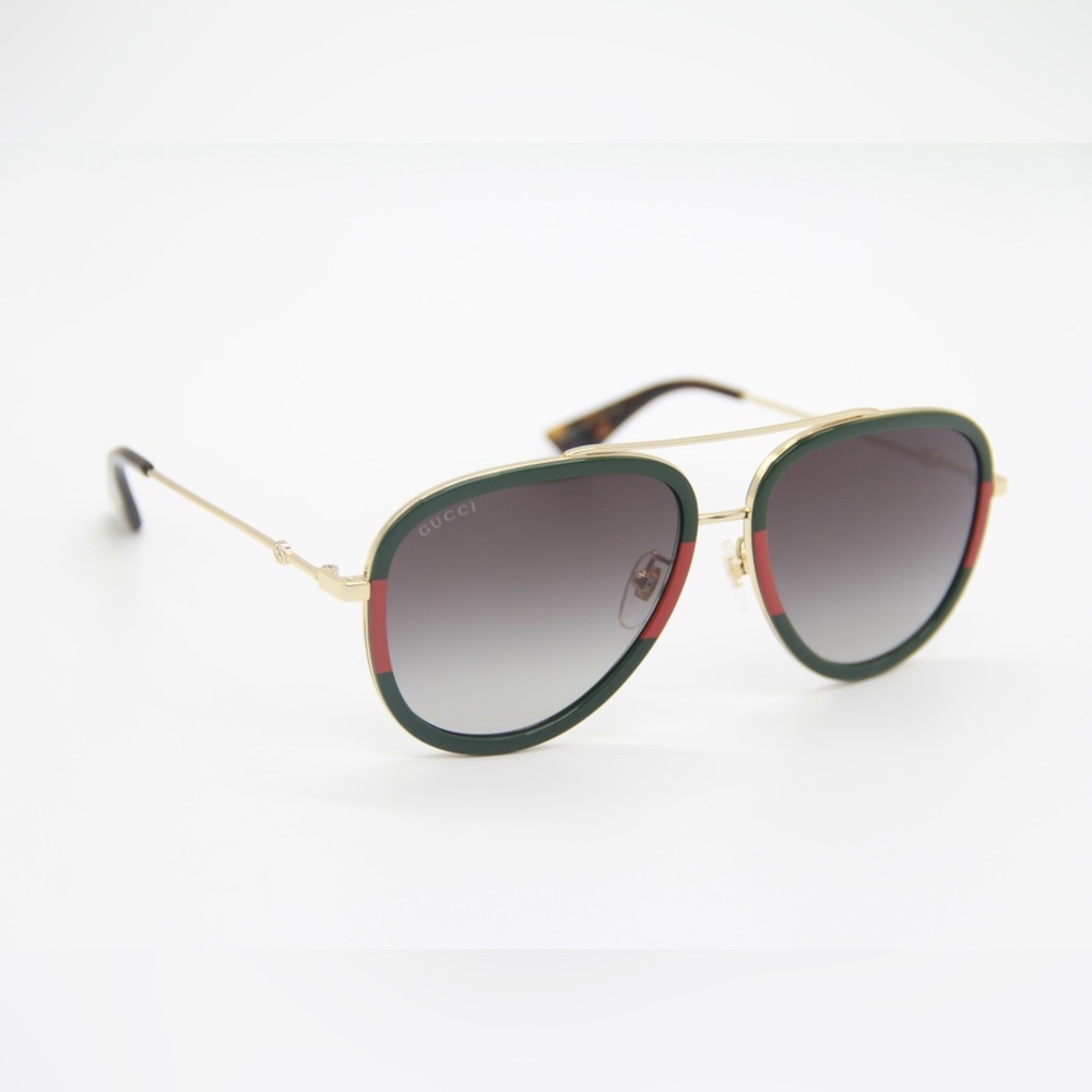 NEW GUCCI AVIATOR SUNGLASSES GG0062S 003 NEW EYEWEAR GUCCI - Picture 8 of 13